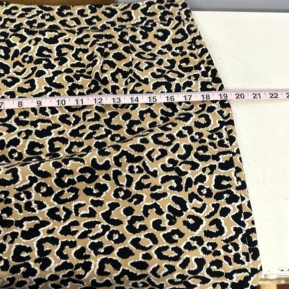 Talbots Animal Print Cotton Blend Skirt - Picture 9 of 10